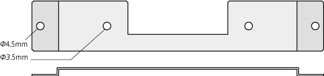 ブランチケース取付金具 外観図