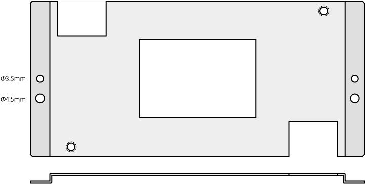 ブランチケース取付金具 外観図