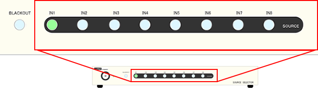 LNT-HD84U 操作パネル(イメージ図)
